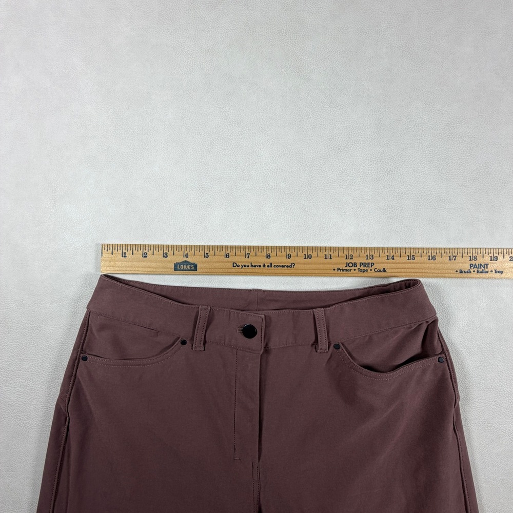 Lululemon City Sleek 5 Pocket Wide Leg Pants Mauve Plum Size 30 High Rise Tech - Picture 3 of 13
